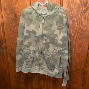 Cat & Jack Green Camouflage Hoodie